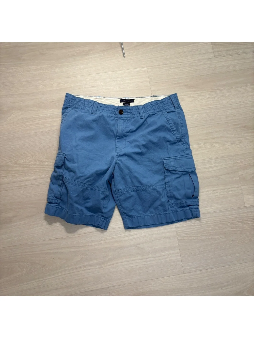 Vintage Y2K preppy Tommy Hilfiger blue cargo shorts